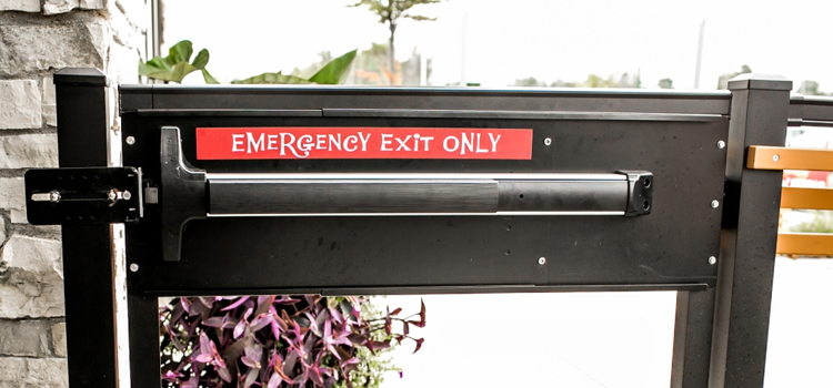 emergency push bar installation in Pico Rivera