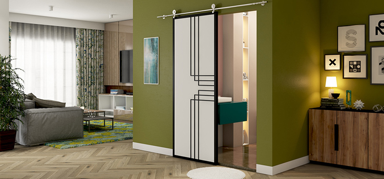 sliding bathroom door installation in Pico Rivera